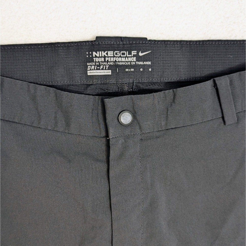 Nike Golf Tour Performance Lightweight Grip Waist Pants Mens‎ 36x30 Vented Black